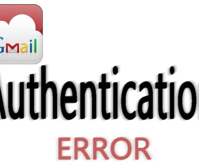 auth error gmail